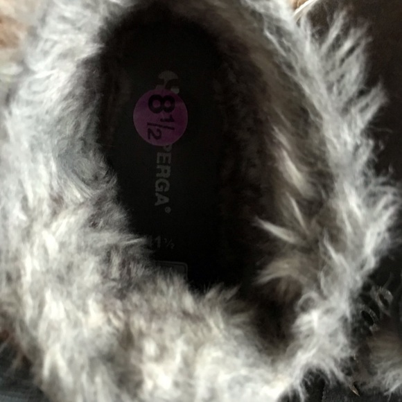 Superga fur lined suede high top sneaker sz 8.5 - Picture 9 of 11